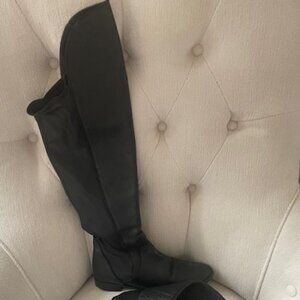 JOE SANCHEZ Women's Leather Over-the-Knee Boots Black Size 39 Made in Spain